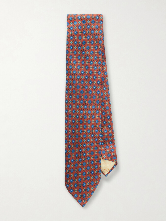 Rubinacci 8cm Printed Silk-Twill Tie