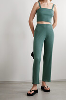 Thumbnail for your product : SABLYN Katalina Cropped Ribbed Cashmere Top