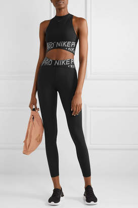 Nike Pro Intertwist Cutout Mesh-trimmed Dri-fit Stretch Leggings - Black -  ShopStyle Activewear
