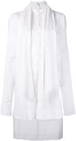 Thumbnail for your product : Masnada pleated high low dress - women - Cotton/Polyester - 42