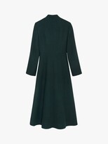 Thumbnail for your product : The Fold Finchley Wool Blend Tailored Coat, Dark Green