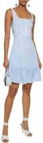 Thumbnail for your product : Nicholas Embroidered Striped Broderie Anglaise Mini Dress