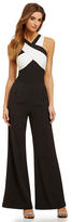 Thumbnail for your product : Sugar Lips Sugarlips Cross-Front Colorblock Wide-Leg Jumpsuit