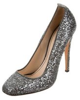 Thumbnail for your product : Jerome C. Rousseau Round-Toe Glitter Pumps