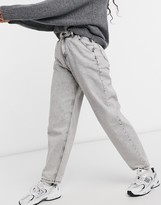 Thumbnail for your product : Noisy May Sella slouchy jeans in gray acid wash