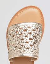 Thumbnail for your product : ASOS Design Faithful Woven Leather Sandals