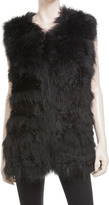 Thumbnail for your product : Max Studio Woven Fur Vest