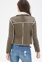 Thumbnail for your product : Forever 21 Faux Shearling Moto Jacket