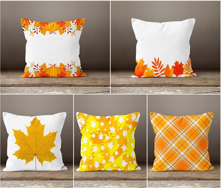 Etsy Fall Trend Pillow Cover|Autumn Cushion Case|Dry Leaves Throw Pillow|Decorative Case|Housewarming Farmhouse Style Outdoor Case