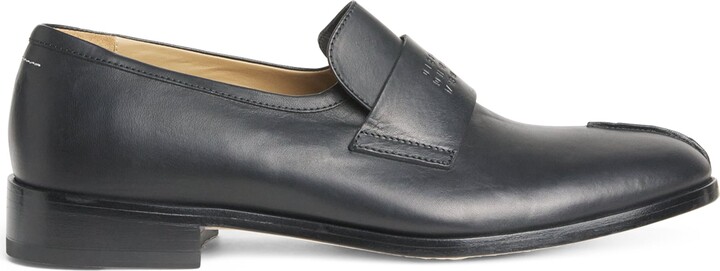 MM6 Maison Margiela Leather Debossed Logo Loafers