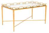 Thumbnail for your product : Glass & Iron Coffee Table Gold Glass & Iron Coffee Table