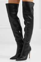 Thumbnail for your product : Gianvito Rossi 105 Leather Over-the-knee Boots - Black