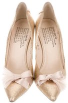 Thumbnail for your product : Pedro Garcia Glitter Bow Pumps