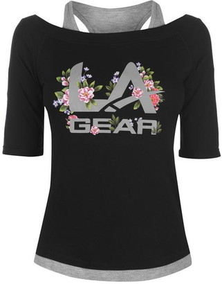L.A. Gear Mock Layer T Shirt Ladies