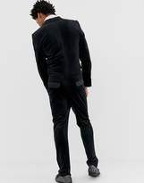 Thumbnail for your product : ASOS DESIGN skinny double breasted jumpsuit in black velvet