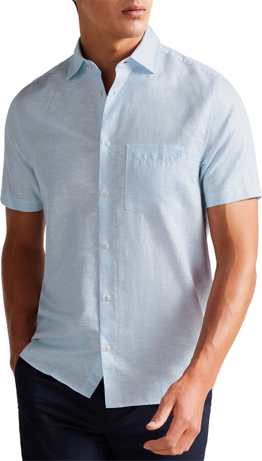 Light Blue Button Up Shirt | Shop the world's largest collection 