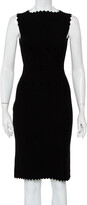 Thumbnail for your product : Alaia Black Jacquard Knit Sleeveless Midi Dress M