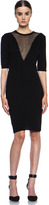Thumbnail for your product : Carven Angora & Sheer Knit Dress in Black