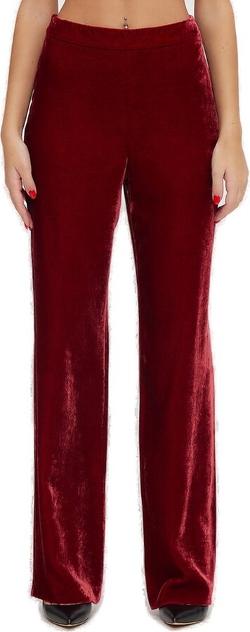 Boutique Moschino Wide-Leg Velvet Pants