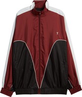 Thumbnail for your product : Topshop Colorblock Zip-Up Track Jacket