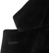 Thumbnail for your product : Canali Petrol Kei Slim-Fit Cotton-Velvet Blazer