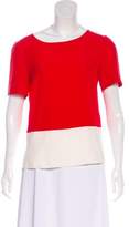 Thumbnail for your product : Akris Punto Colorblock Short Sleeve Top
