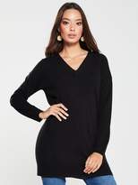 Thumbnail for your product : Very Mesh PanelLongline Jumper - Black