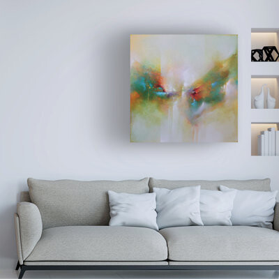 Wrought Studio Wrapped Canvas Wall Art - Cody Hooper 'Crystal Skies' Wall Art for Living Room, Bedroom, or Office Décor - 24x24