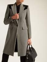Thumbnail for your product : Givenchy Panelled Houndstooth Wool Coat - Womens - Black White