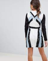 Thumbnail for your product : Morgan Contrast Lace Panel Pencil Dress