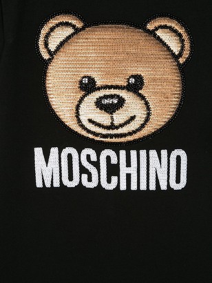 MOSCHINO BAMBINO sequin-embroidered T-shirt dress