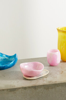Dinosaur Designs Flow 15cm Swirled Resin Dessert Bowl - Pink