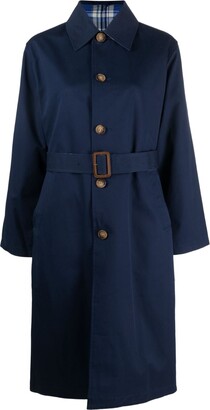 Polo Ralph Lauren Single-Breasted Cotton Midi Coat
