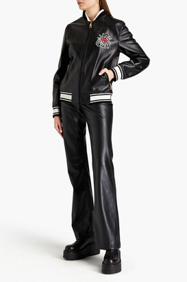 Dolce & Gabbana Appliquéd leather bomber jacket