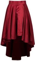 Thumbnail for your product : boohoo Annia Satin Dipped Hem Full Maxi Skirt