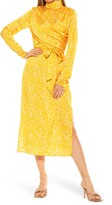 Thumbnail for your product : Alexia Admor Mock Neck Draped Midi Dress