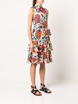 Thumbnail for your product : Sara Roka Naxa floral-print midi dress