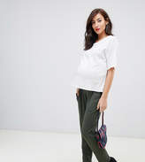 Thumbnail for your product : ASOS Maternity DESIGN Maternity under the bump ultimate jersey peg trousers-Green