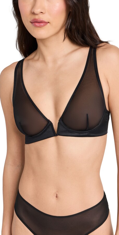 Commando Chic Mesh Plunge Underwire Bra