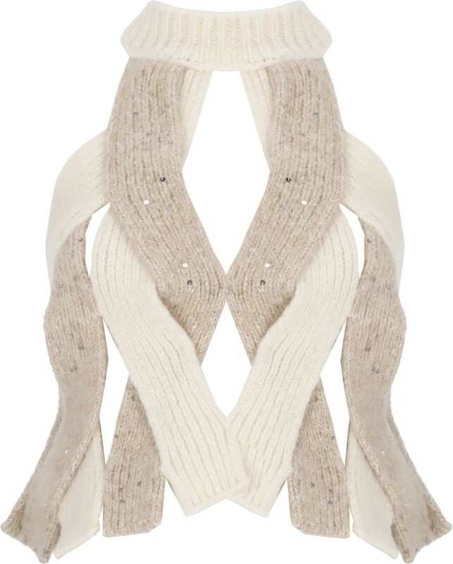 Peserico Aurea Perforated Sleeveless Top