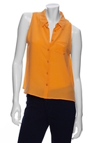 Thumbnail for your product : Equipment Sleeveless Crop Button Up Blouse