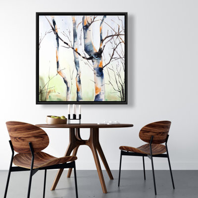 Begin Edition International Inc. Three Small Birch Trees - Framed Canvas Home Decor Art