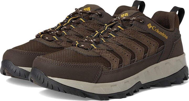 Columbia Strata Trailtm Low Men's Shoes Cordovan/Golden Yellow : 10 D - Medium, Leather