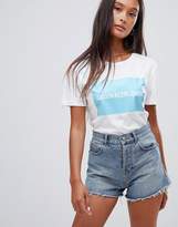 Thumbnail for your product : Calvin Klein Jeans T Shirt With Block Logo In White