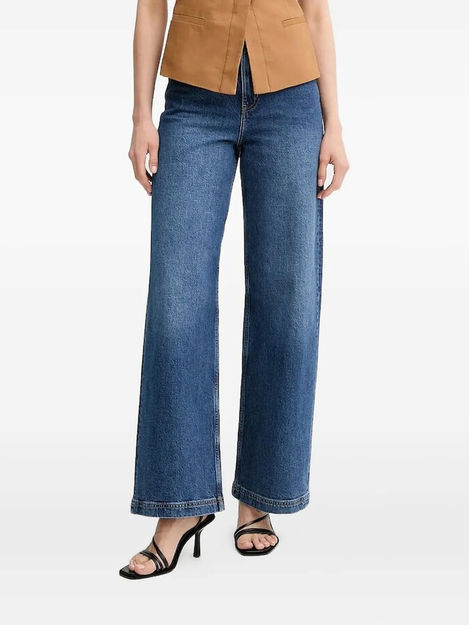 MUNTHE High-Waisted Wide-Leg Jeans