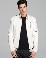 Thumbnail for your product : Andrew Marc New York 713 Andrew Marc x Richard Chai Easton Belted Bottom Leather Jacket