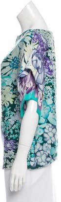 Missoni Floral Print Silk Blouse