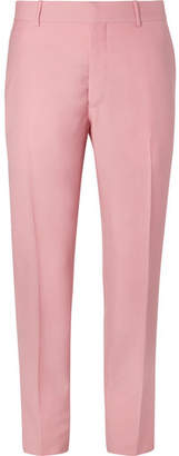 Alexander McQueen Pink Slim-Fit Wool and Mohair-Blend Suit Trousers - Men - Pink