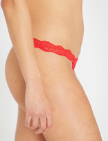 Thumbnail for your product : We Are HAH String Me stretch-lace thong