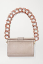 Thumbnail for your product : XIMENA KAVALEKAS Carmen Textured-leather Shoulder Bag - Pink